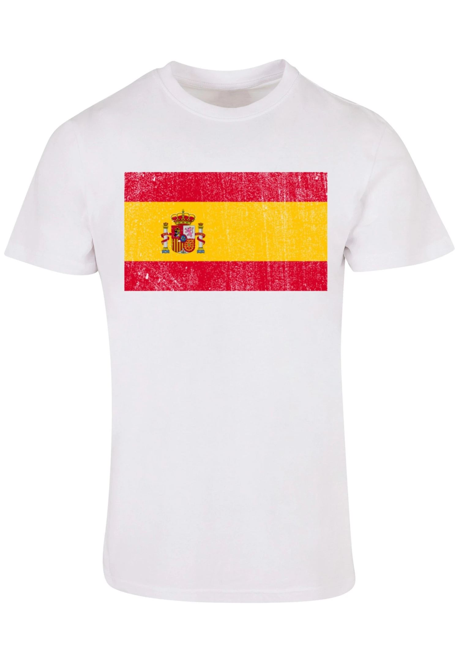 F4NT4STIC Spanien Flagge Spain Distressed - T-Shirt Print - Weiß 8 F4NT4STIC Spanien Flagge Spain Distressed - T-Shirt Print - Weiß - Afbeelding 6