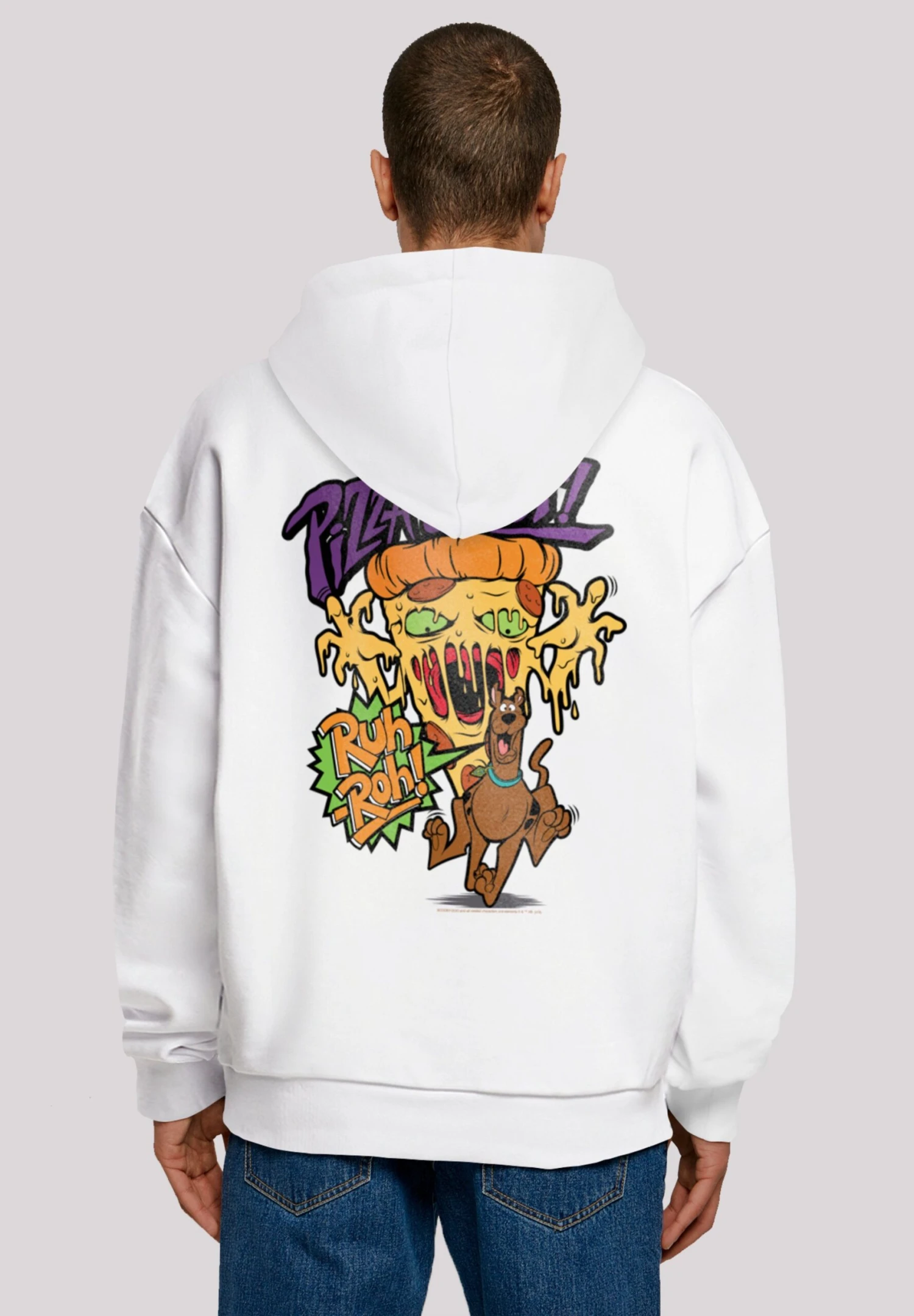 F4NT4STIC Scooby Doo Pizza Ghost - Hoodie - White 3 F4NT4STIC Scooby Doo Pizza Ghost - Hoodie - White
