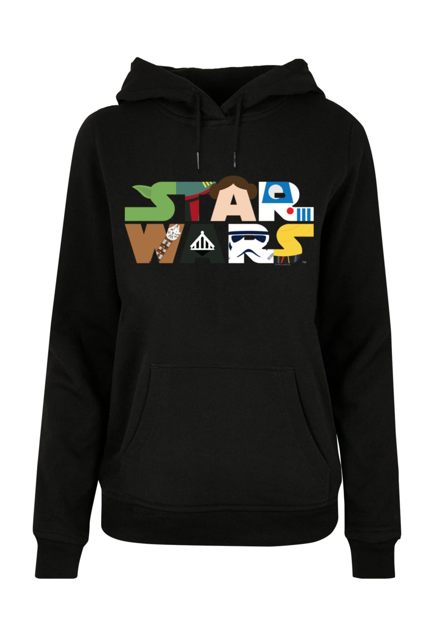 F4NT4STIC Star Wars Character Logo - Hoodie - Black 8 F4NT4STIC Star Wars Character Logo - Hoodie - Black - Afbeelding 6