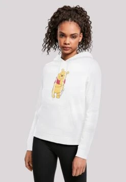 F4NT4STIC Winnie The Pooh Classic And Disney Neck Print - Hoodie - White