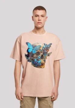 F4NT4STIC Skull Oversize Tee - T-Shirt Print - Amber