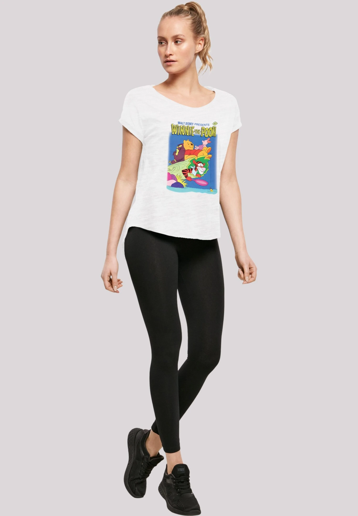 F4NT4STIC Long Cut'Disney Winnie Puuh Poster' - T-Shirt Print - White 4 F4NT4STIC Long Cut'Disney Winnie Puuh Poster' - T-Shirt Print - White - Afbeelding 2