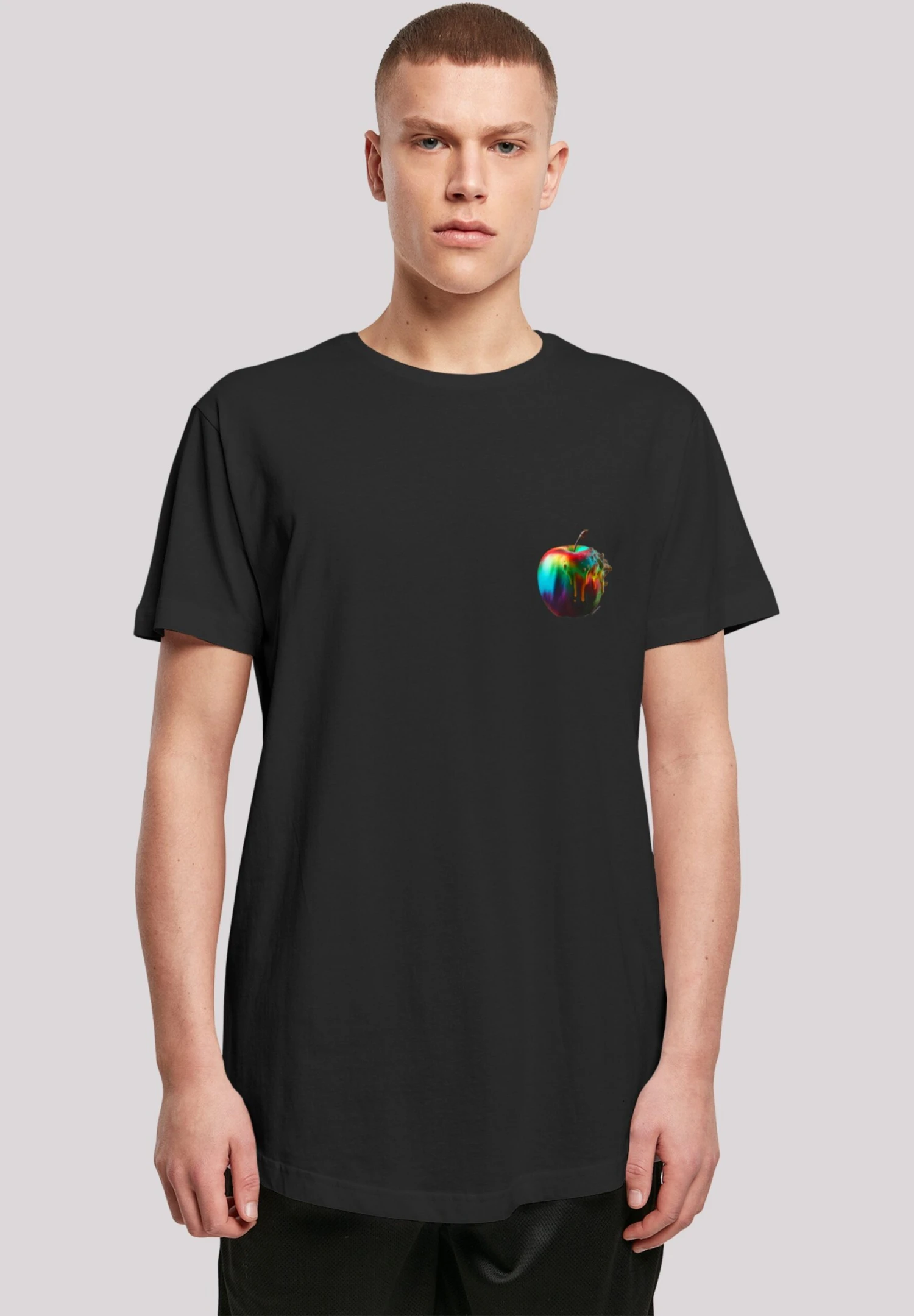 F4NT4STIC Rainbow Apple - T-Shirt Print - Schwarz 3 F4NT4STIC Rainbow Apple - T-Shirt Print - Schwarz