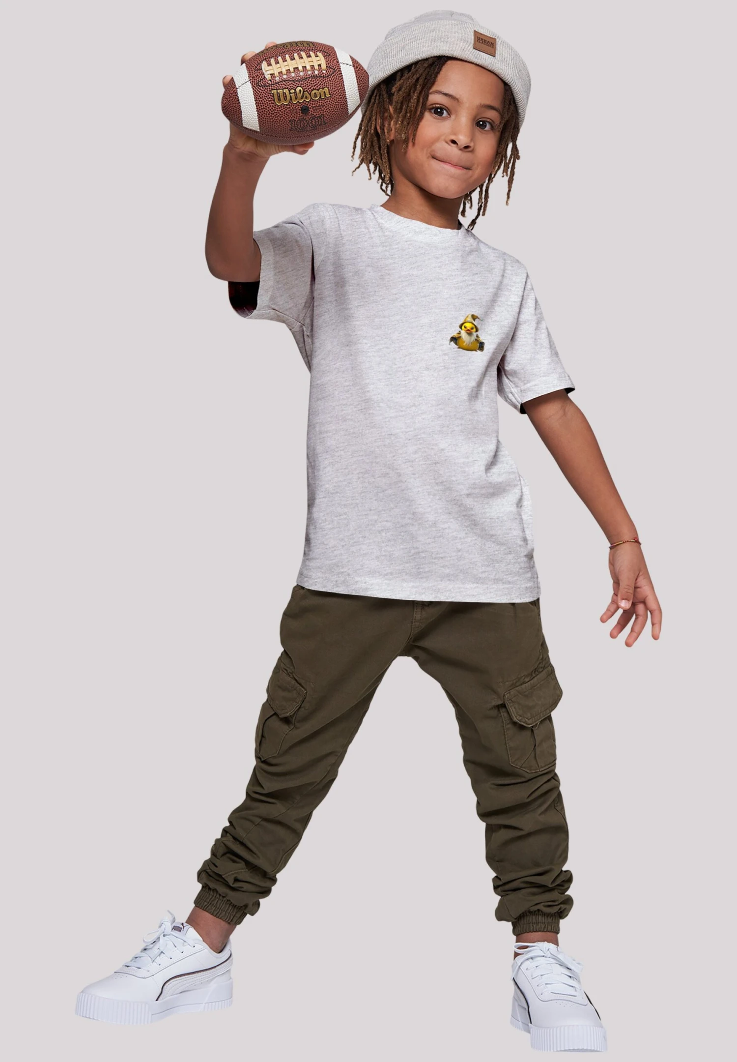 F4NT4STIC Duck Wizard Unisex - T-Shirt Print - Heather Grey 3 F4NT4STIC Duck Wizard Unisex - T-Shirt Print - Heather Grey