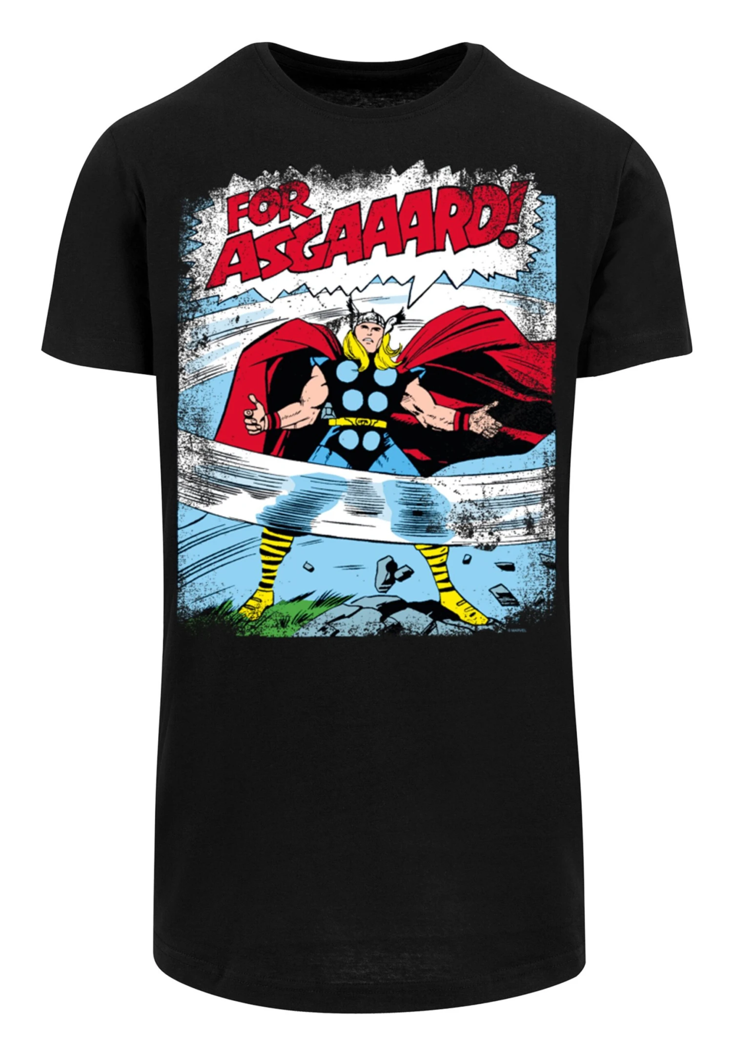 F4NT4STIC Marvel Thor Asgard - T-Shirt Print - Black 8 F4NT4STIC Marvel Thor Asgard - T-Shirt Print - Black - Afbeelding 6