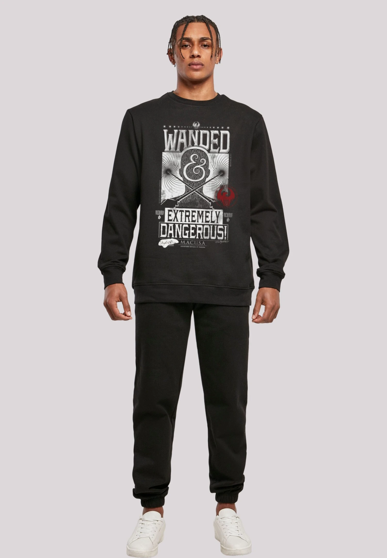 F4NT4STIC Phantastische Tierwesen Wanded And Extremely Dangerous - Sweater - Black 4 F4NT4STIC Phantastische Tierwesen Wanded And Extremely Dangerous - Sweater - Black - Afbeelding 2