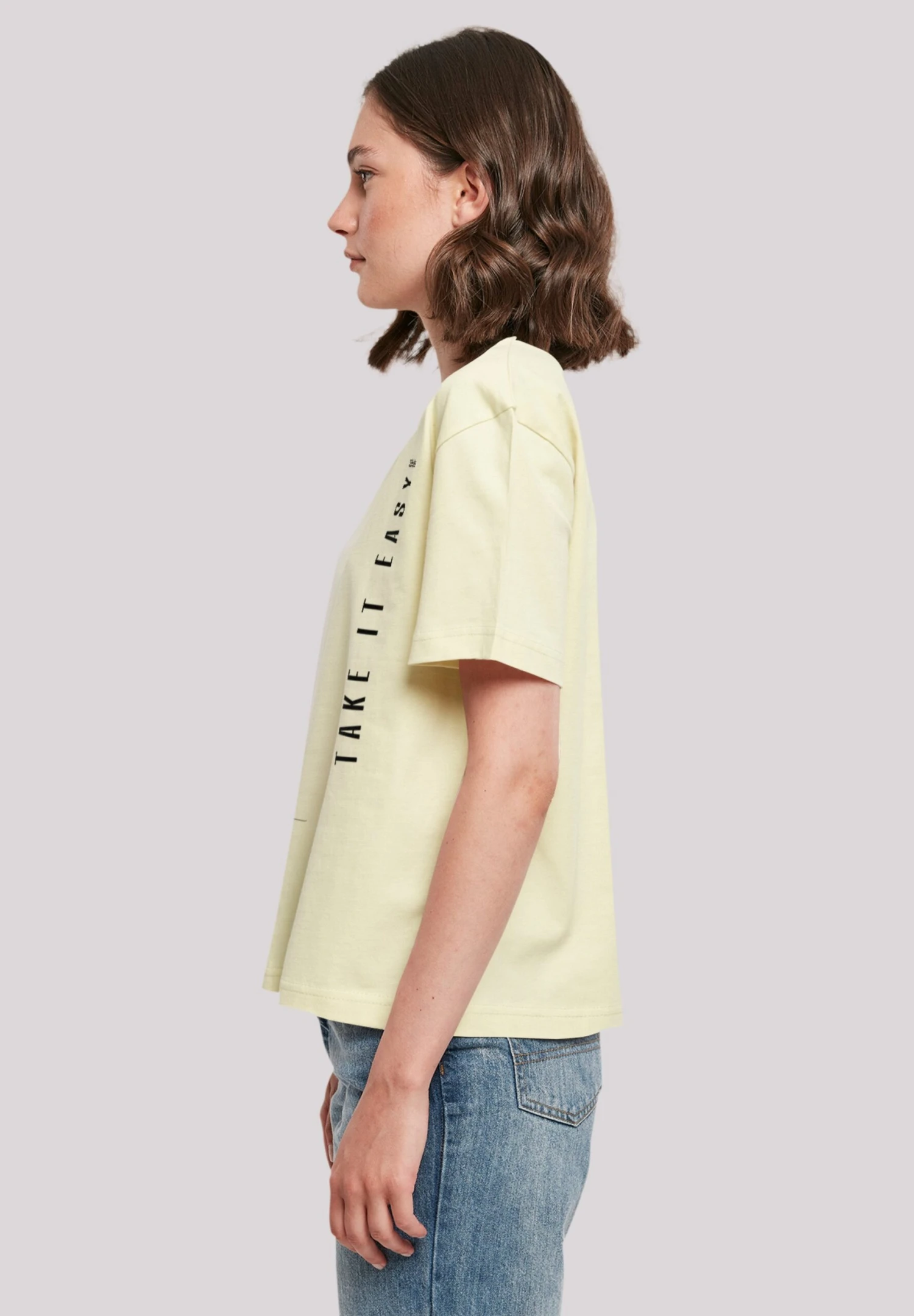 F4NT4STIC Take It Easy - T-Shirt Print - Softyellow 6 F4NT4STIC Take It Easy - T-Shirt Print - Softyellow - Afbeelding 4