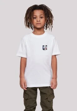 F4NT4STIC Looney Tunes Pepe Le Pew Face Pocket - T-Shirt Print - White