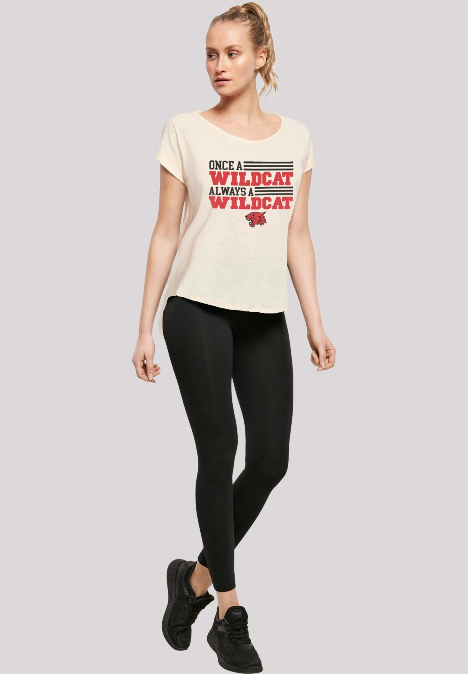 F4NT4STIC Disney High School Musical Once A Wildcat Always A Wildcat - T-Shirt Print - Whitesand 4 F4NT4STIC Disney High School Musical Once A Wildcat Always A Wildcat - T-Shirt Print - Whitesand - Afbeelding 2