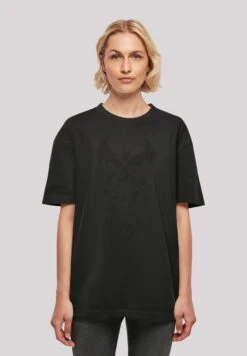 F4NT4STIC Dc Comics Superhelden Batman Arkham Bats X Drip - T-Shirt Print - Black