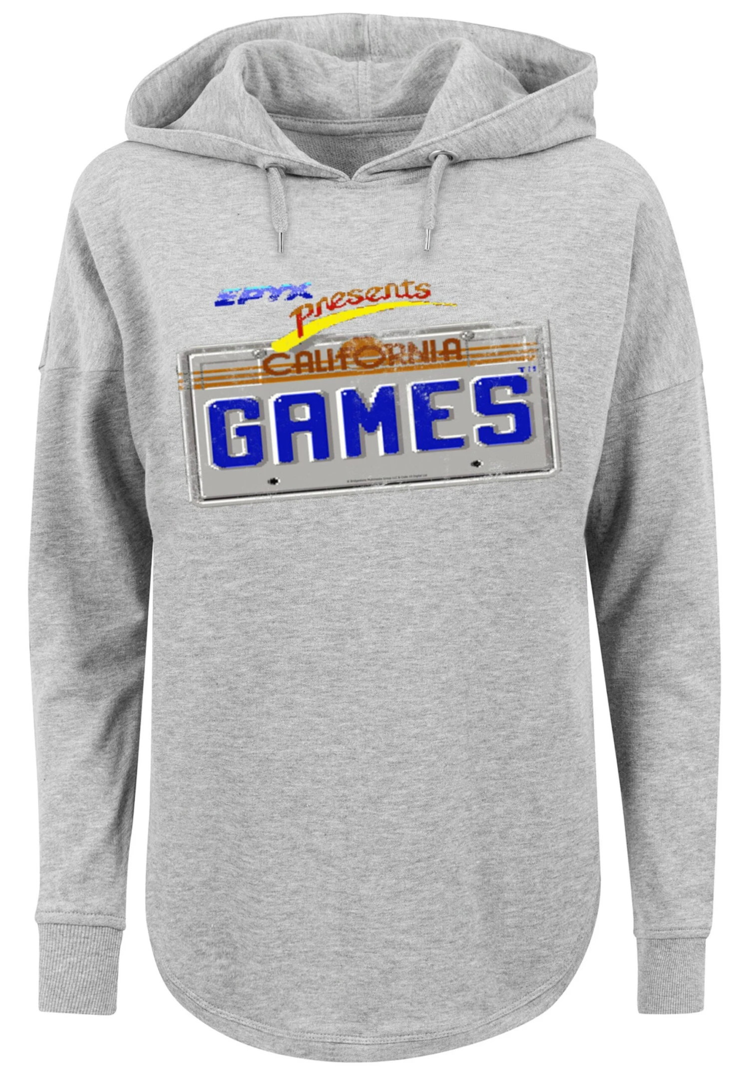 F4NT4STIC Retro Gaming California Games Plate - Hoodie - Grey 8 F4NT4STIC Retro Gaming California Games Plate - Hoodie - Grey - Afbeelding 6