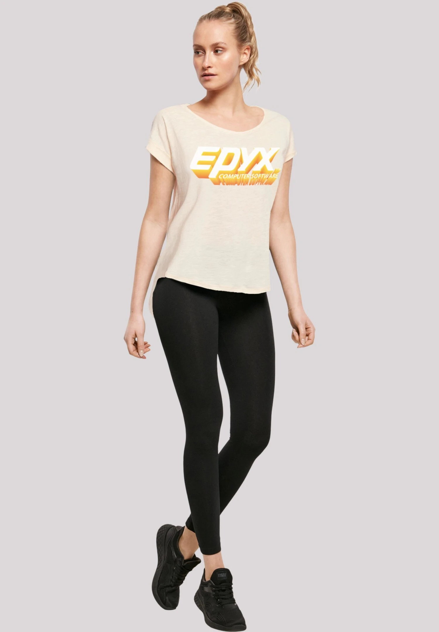 F4NT4STIC Retro Gaming Epyx Logo- T-Shirt Print - Whitesand 4 F4NT4STIC Retro Gaming Epyx Logo- T-Shirt Print - Whitesand - Afbeelding 2