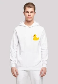 F4NT4STIC Yellow Rubber Duck- Hoodie - Weiß