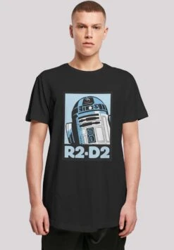 F4NT4STIC Star Wars R2-D2 Poster - T-Shirt Print - Black