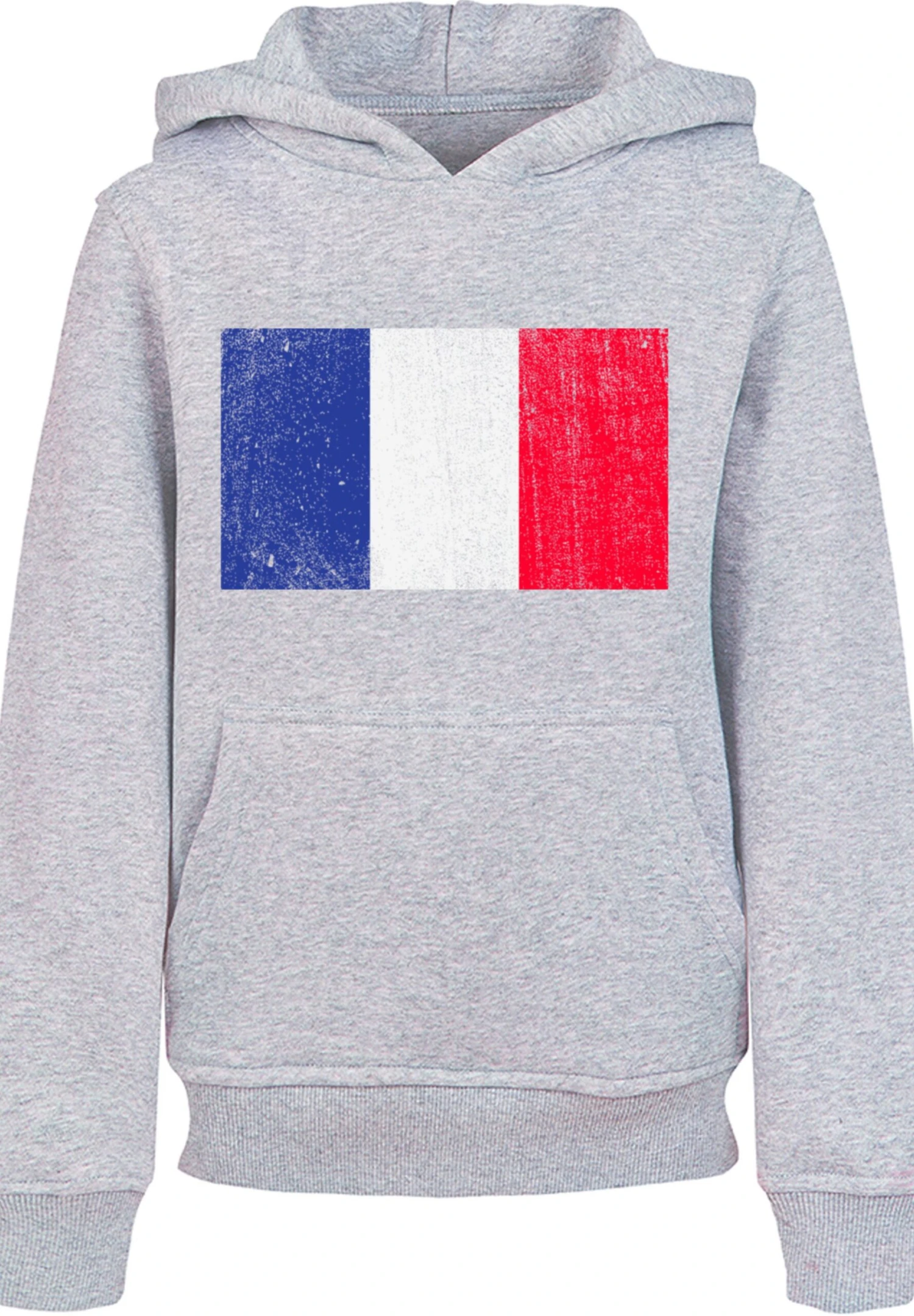 F4NT4STIC Frankreich Flagge Distressed - Hoodie - Heather Grey 8 F4NT4STIC Frankreich Flagge Distressed - Hoodie - Heather Grey - Afbeelding 6