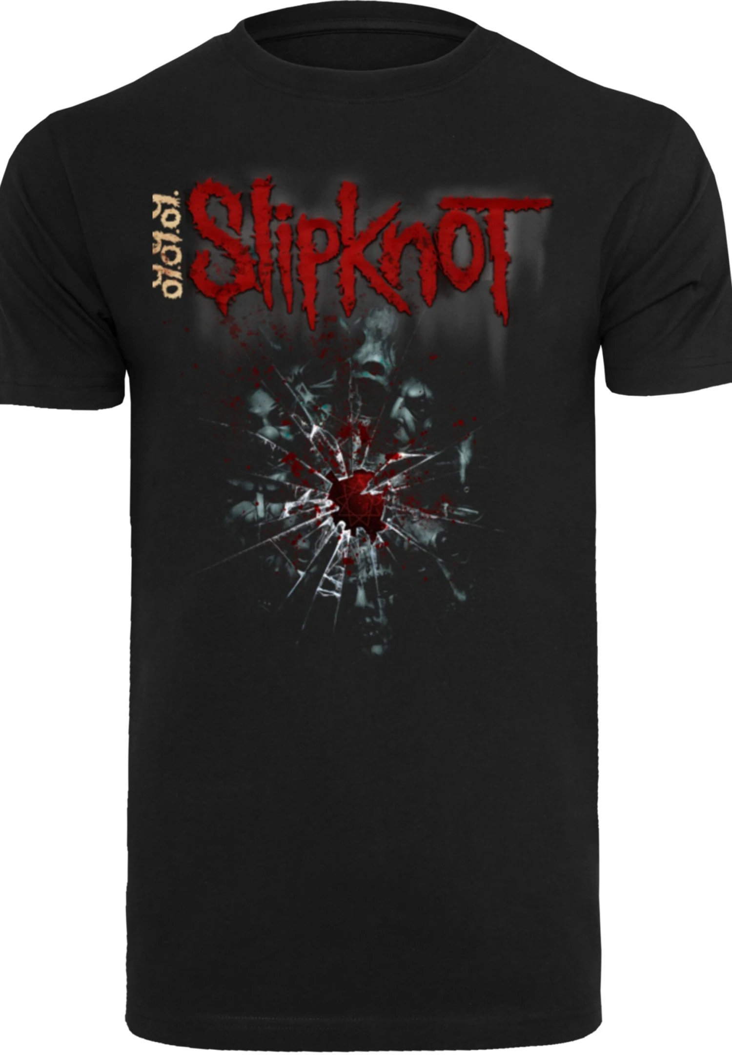 F4NT4STIC Slipknot Metal Band Shattered Glass - T-Shirt Print - Black 8 F4NT4STIC Slipknot Metal Band Shattered Glass - T-Shirt Print - Black - Afbeelding 6