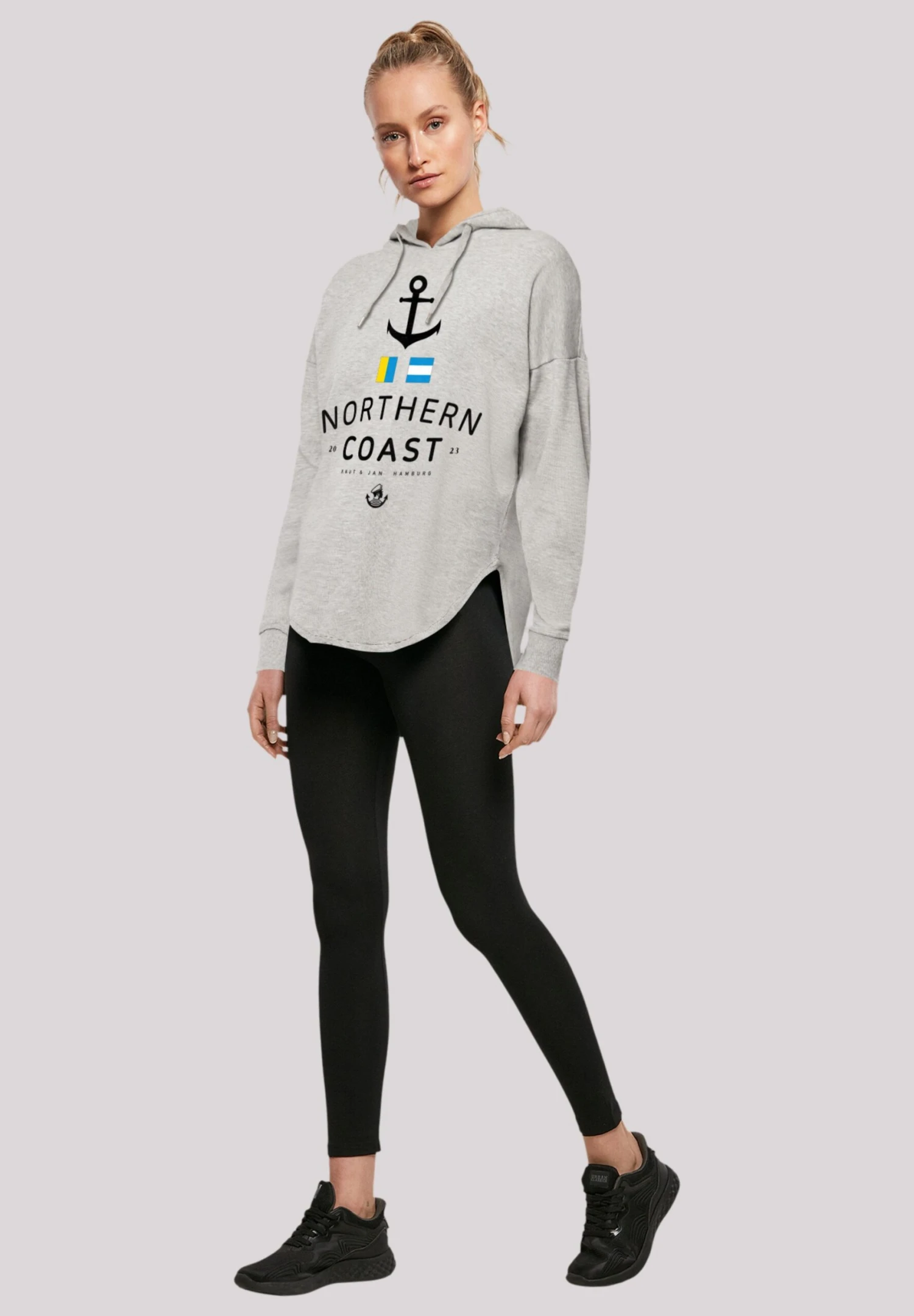 F4NT4STIC Nordsee Flaggen - Hoodie - Grey 4 F4NT4STIC Nordsee Flaggen - Hoodie - Grey - Afbeelding 2