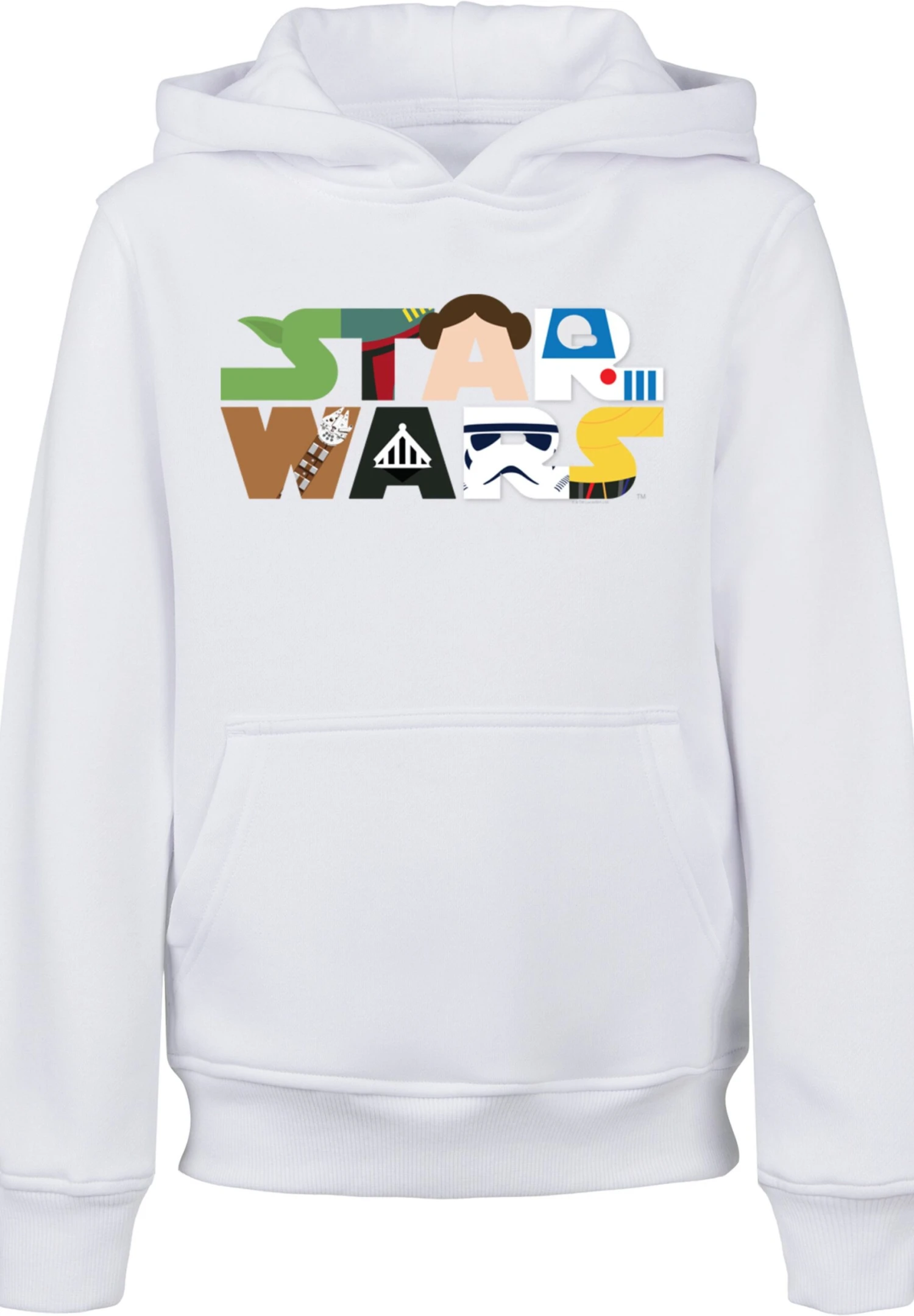 F4NT4STIC Star Wars Character Logo - Hoodie - White 8 F4NT4STIC Star Wars Character Logo - Hoodie - White - Afbeelding 6
