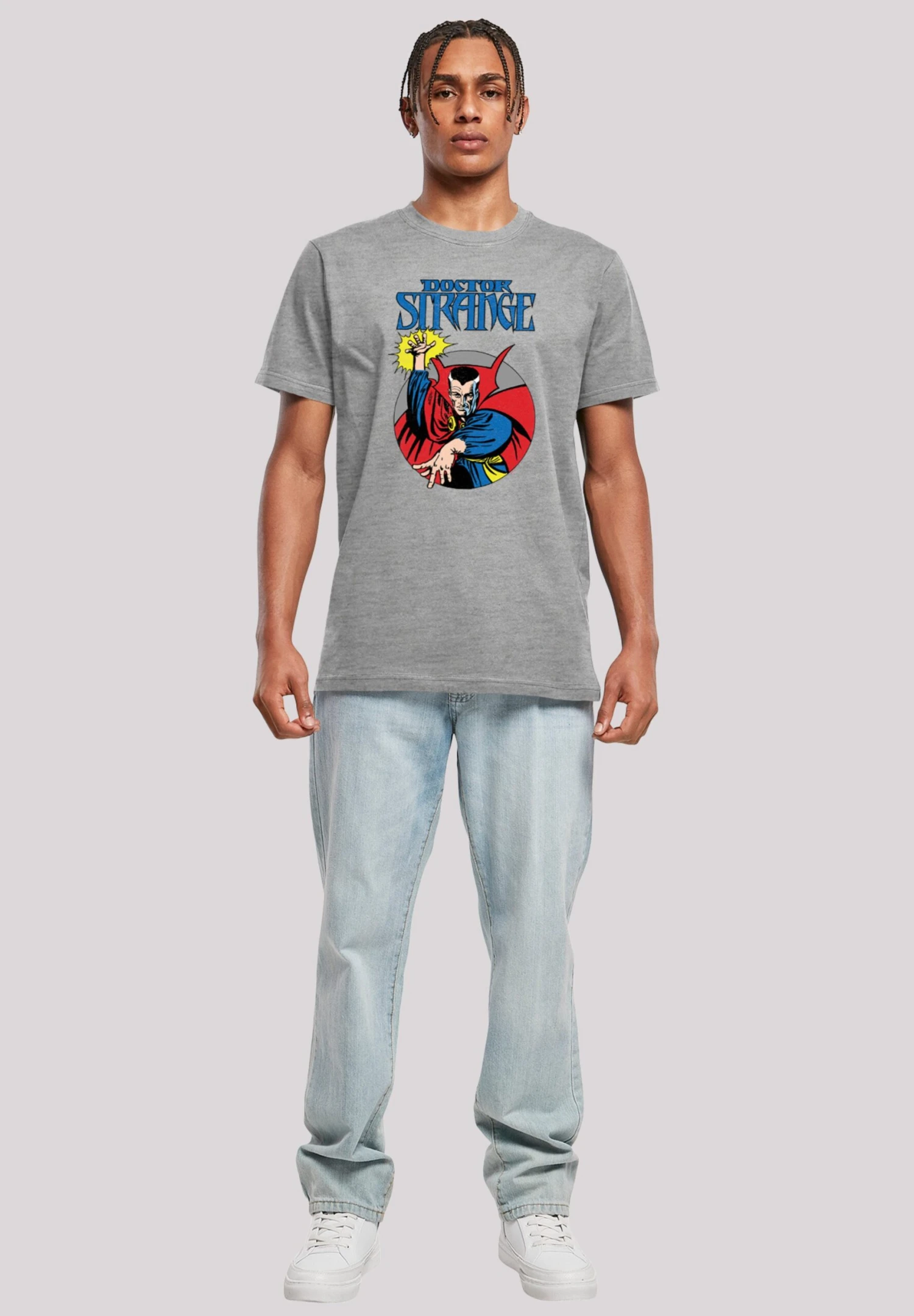 F4NT4STIC Marvel Boys Doctor Strange Circle - T-Shirt Print - Heather Grey 4 F4NT4STIC Marvel Boys Doctor Strange Circle - T-Shirt Print - Heather Grey - Afbeelding 2