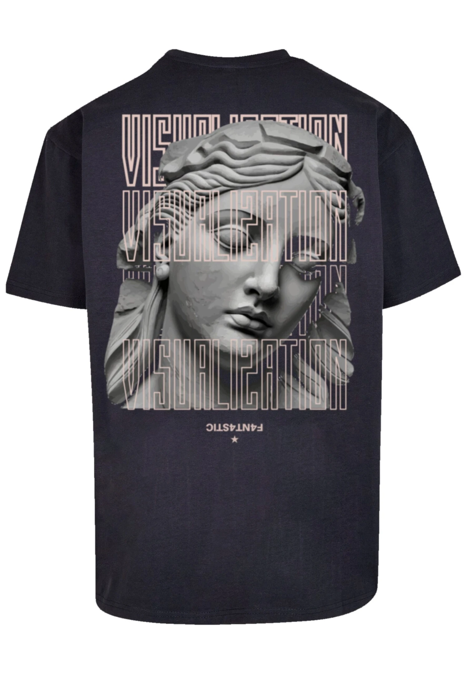 F4NT4STIC Sculpture Visualization - T-Shirt Print - Navy 3 F4NT4STIC Sculpture Visualization - T-Shirt Print - Navy