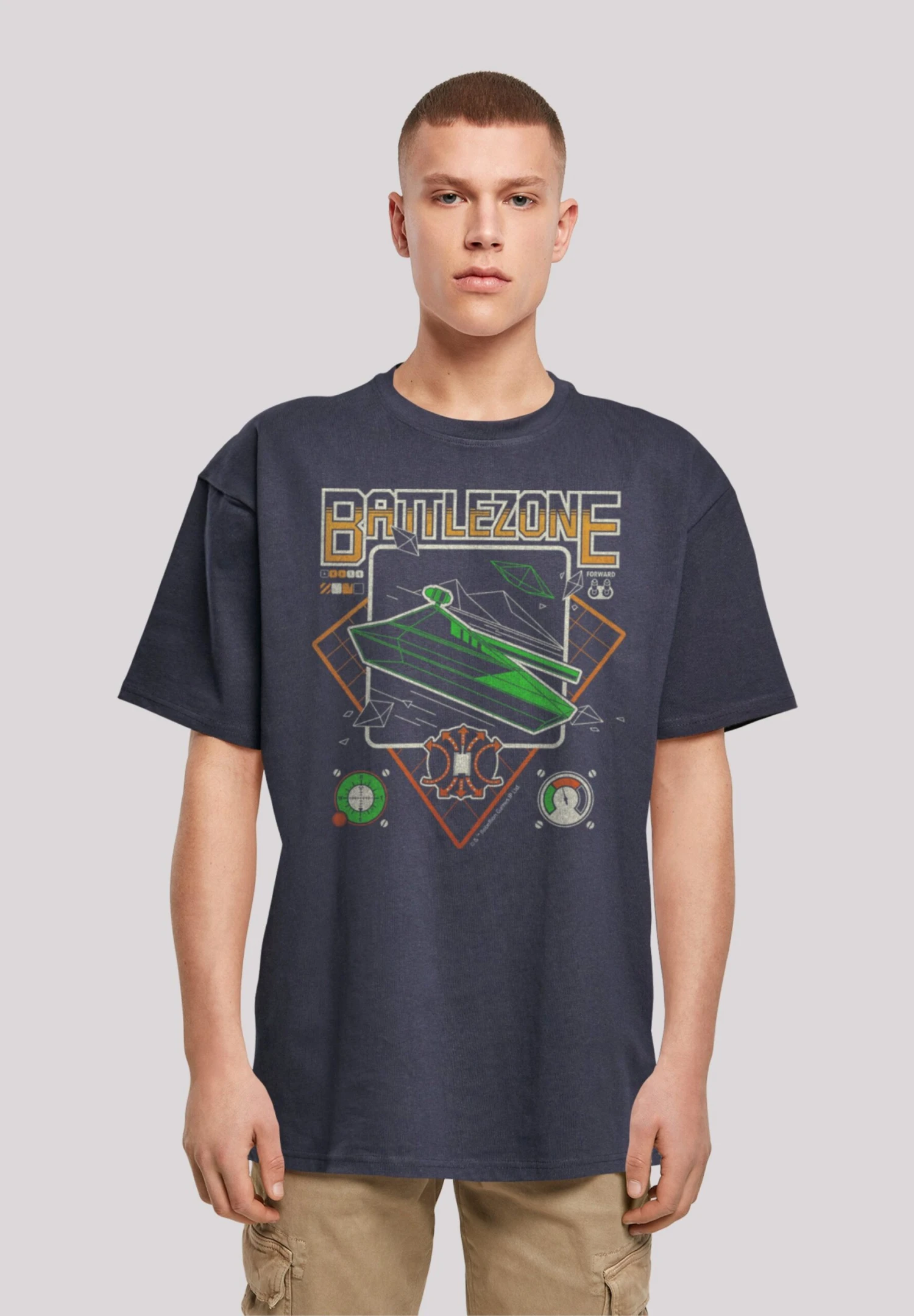 F4NT4STIC Retro Gaming Sevensquared - T-Shirt Print - Navy 3 F4NT4STIC Retro Gaming Sevensquared - T-Shirt Print - Navy