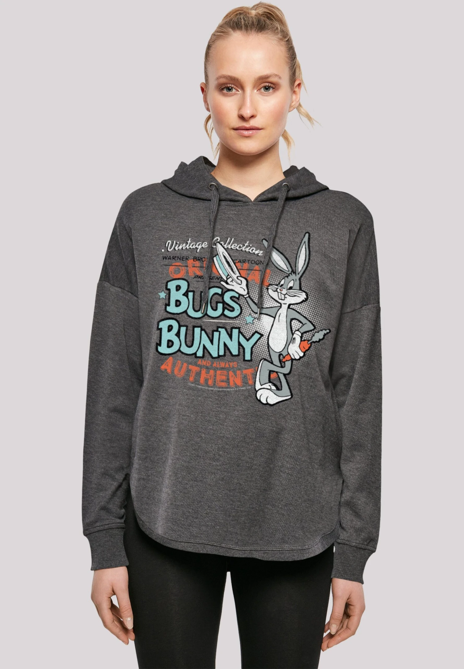 F4NT4STIC Looney Tunes Vintage Bugs Bunny - Hoodie - Charcoal 3 F4NT4STIC Looney Tunes Vintage Bugs Bunny - Hoodie - Charcoal