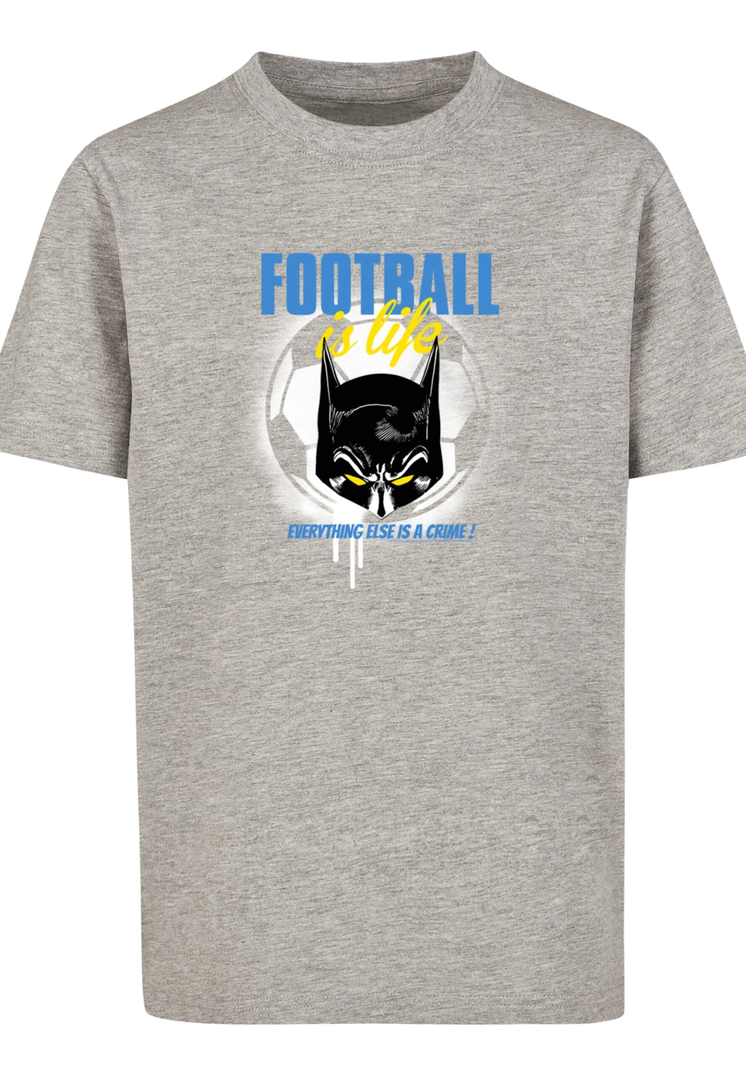 F4NT4STIC Dc Comics Batman Football Is Life - T-Shirt Print - Heather Grey 3 F4NT4STIC Dc Comics Batman Football Is Life - T-Shirt Print - Heather Grey