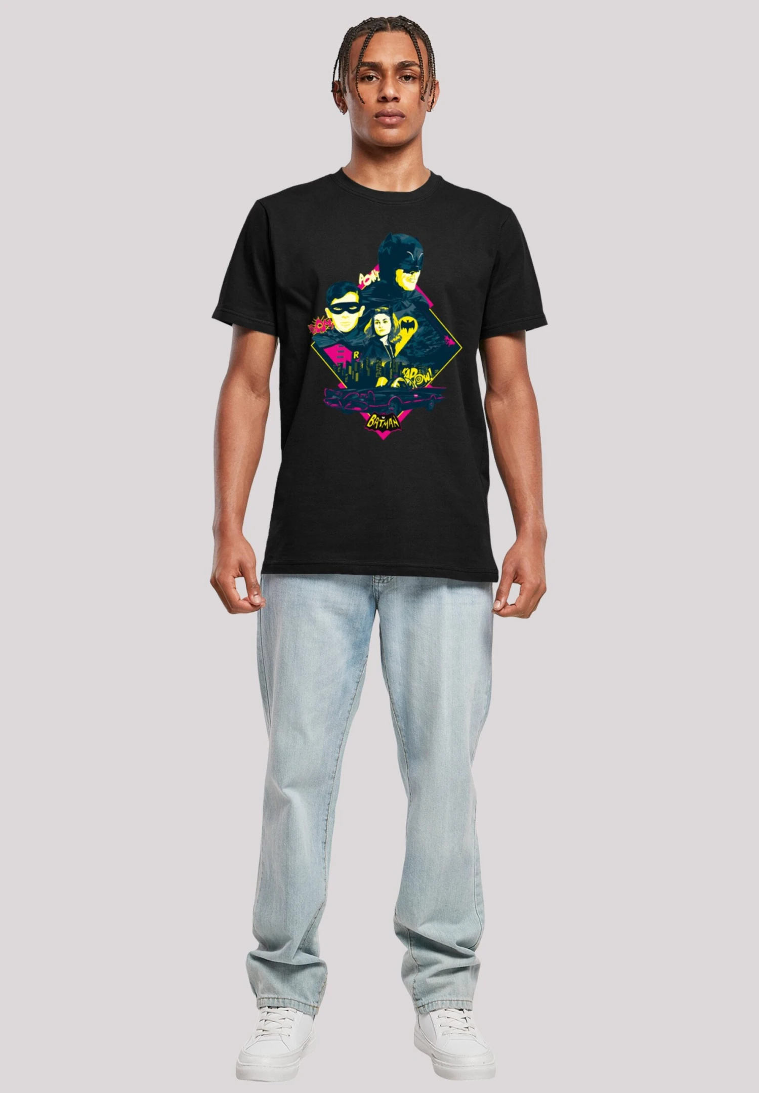 F4NT4STIC Dc Comics Superhelden Batman Tv Serie Character Pop Art - T-Shirt Print - Black 4 F4NT4STIC Dc Comics Superhelden Batman Tv Serie Character Pop Art - T-Shirt Print - Black - Afbeelding 2