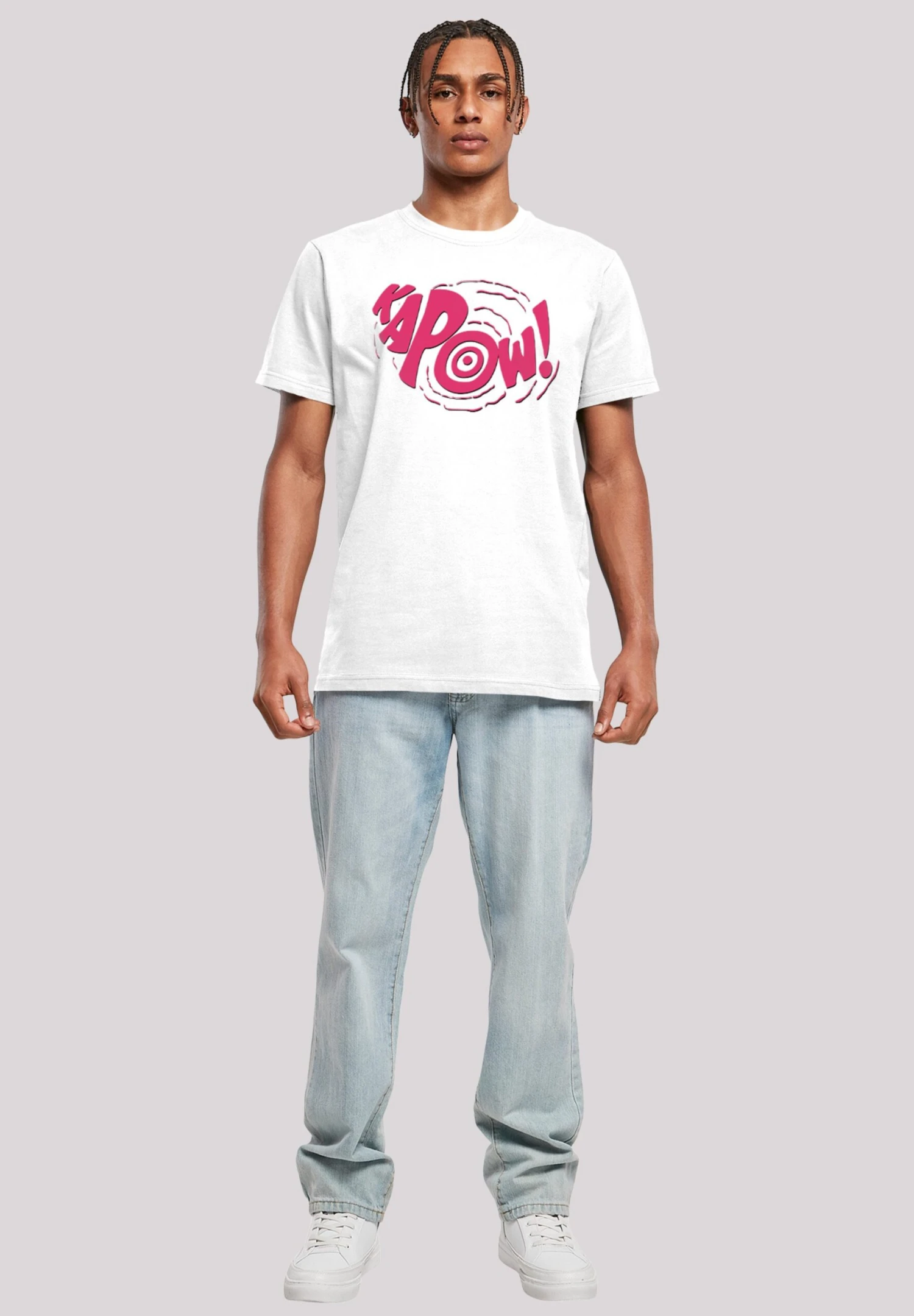 F4NT4STIC Dc Comics Superhelden Batman Tv Serie Kapow - T-Shirt Print - White 4 F4NT4STIC Dc Comics Superhelden Batman Tv Serie Kapow - T-Shirt Print - White - Afbeelding 2