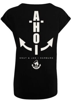 F4NT4STIC Ahoi Anker Knut Jan Hamburg - T-Shirt Print - Schwarz