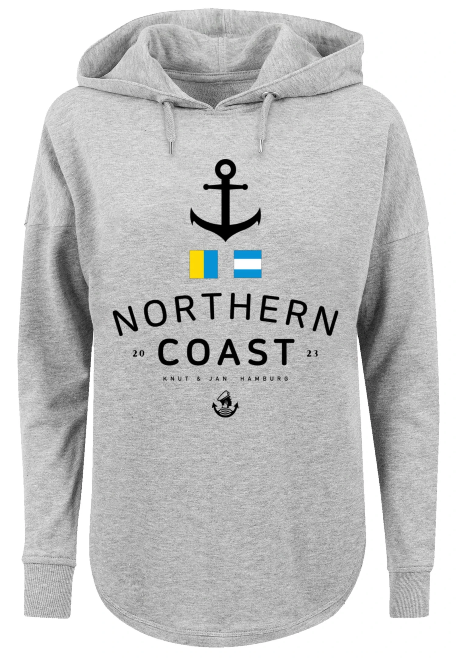 F4NT4STIC Nordsee Flaggen - Hoodie - Grey 8 F4NT4STIC Nordsee Flaggen - Hoodie - Grey - Afbeelding 6