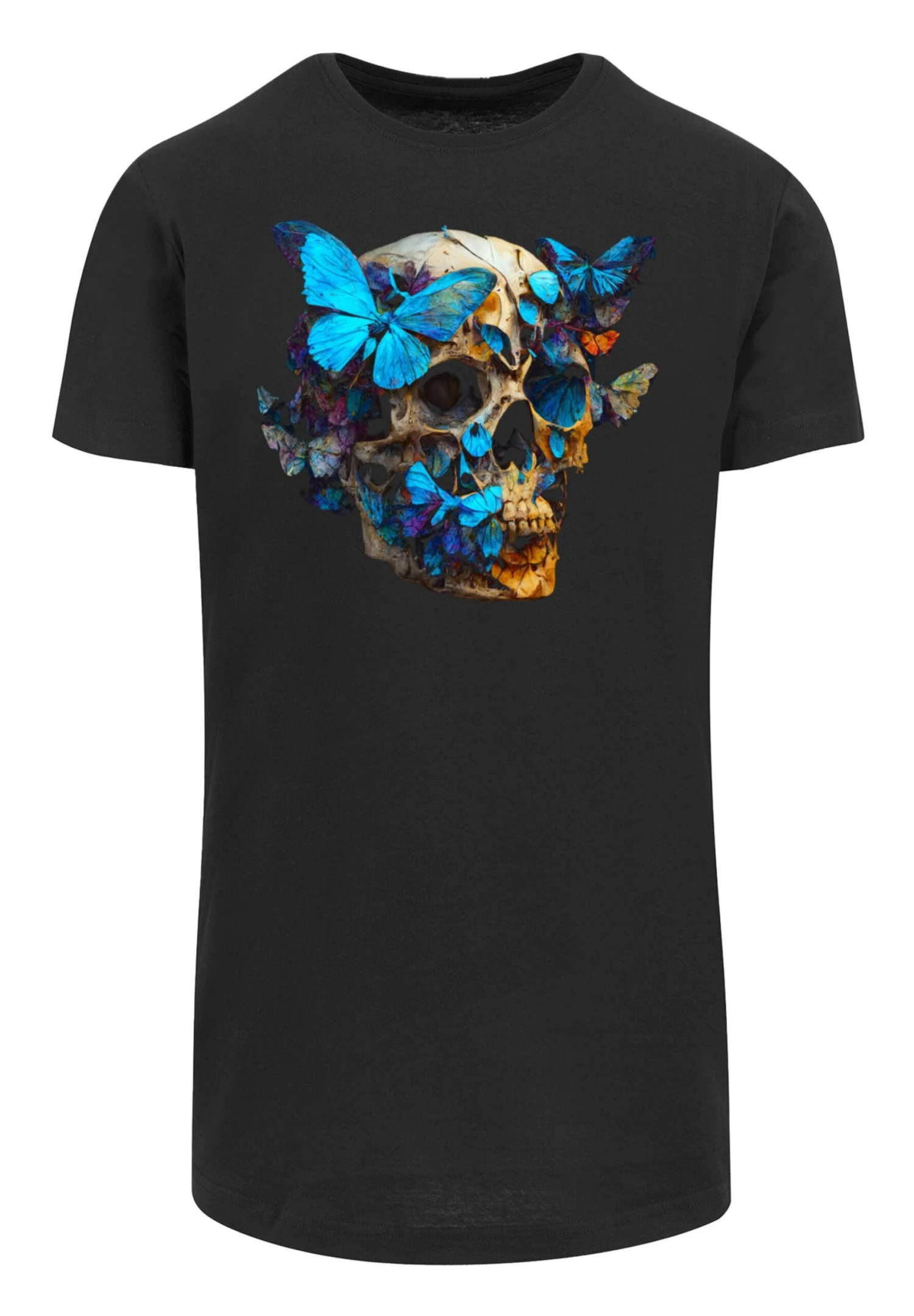 F4NT4STIC Skull Long - T-Shirt Print - Schwarz 8 F4NT4STIC Skull Long - T-Shirt Print - Schwarz - Afbeelding 6
