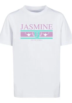 F4NT4STIC Disney Jasmine See The World - T-Shirt Print - White