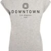 F4NT4STIC Downtown La Muster - T-Shirt Print - Heather Grey