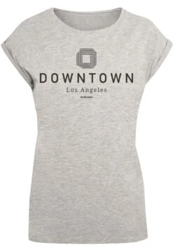 F4NT4STIC Downtown La Muster - T-Shirt Print - Heather Grey