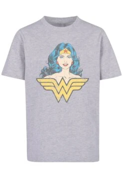 F4NT4STIC Dc Comics SuperheldenGaze - T-Shirt Print - Heather Grey -F4Nt4Stic 644172c6d78042178098a31881eb3e76