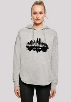 F4NT4STIC Cities Collection - New York Skyline - Hoodie - Grey