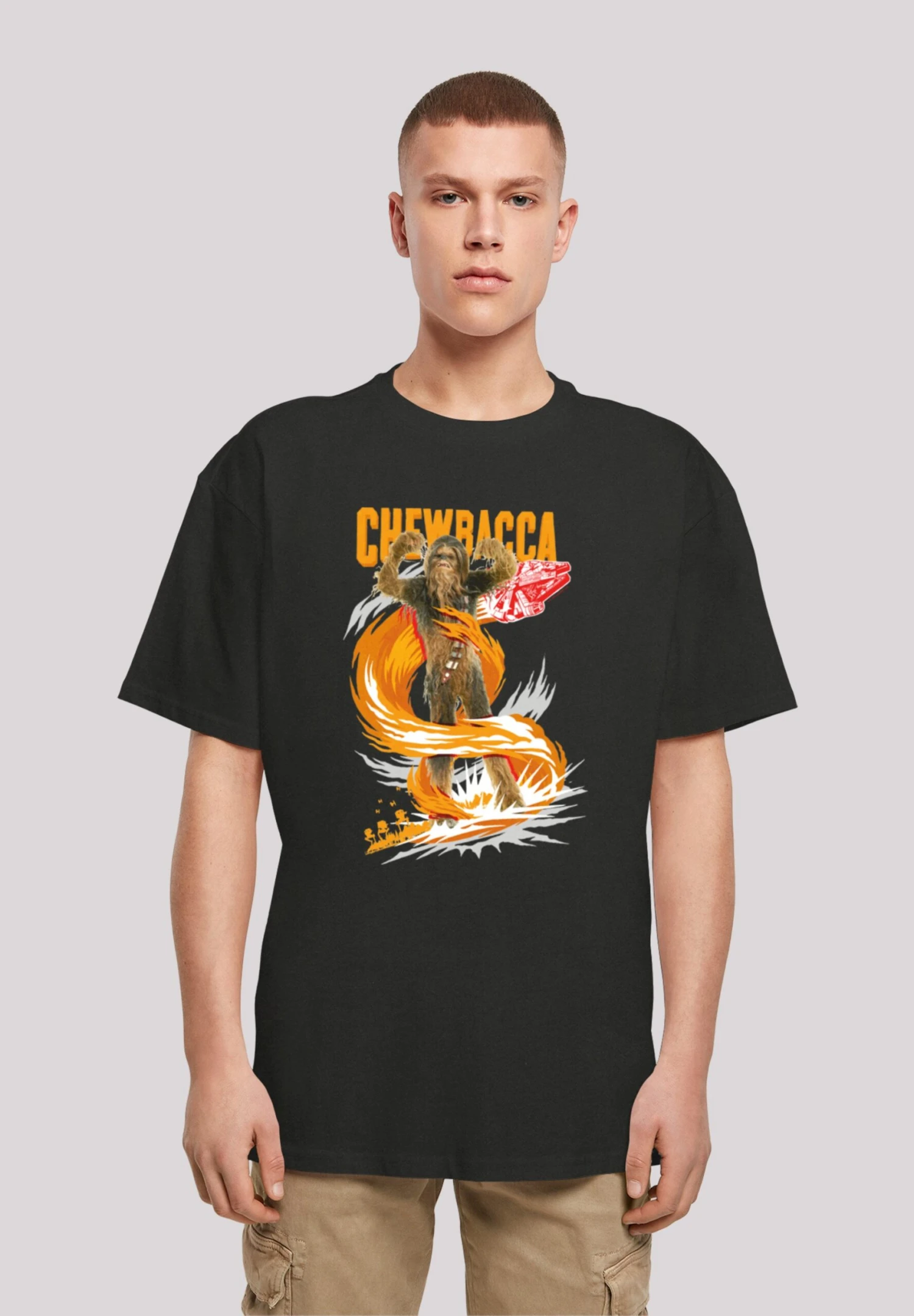 F4NT4STIC Star Wars Chewbacca Gigantic - T-Shirt Print - Black 3 F4NT4STIC Star Wars Chewbacca Gigantic - T-Shirt Print - Black