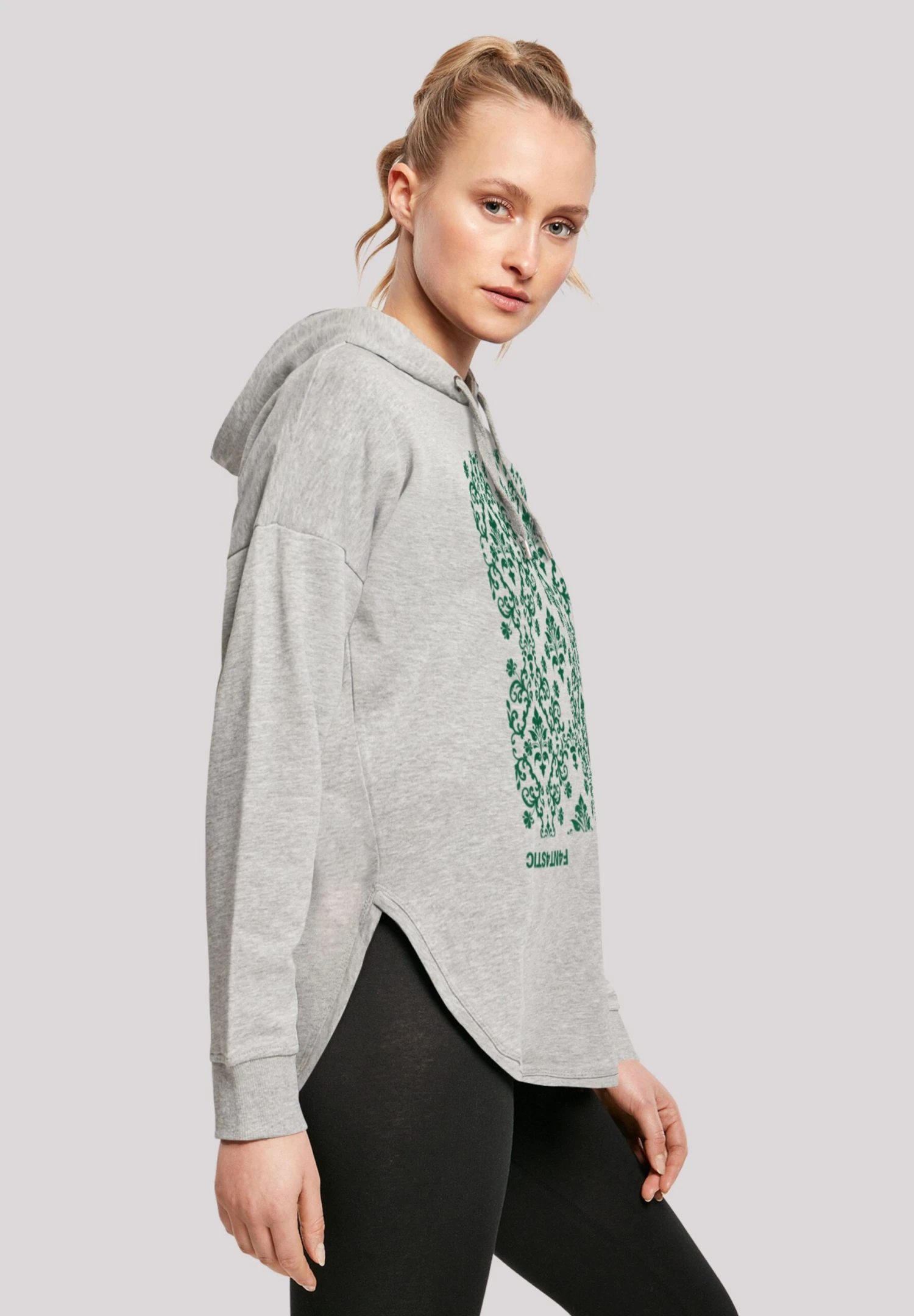 F4NT4STIC Blumen Muster- Hoodie - Grey 6 F4NT4STIC Blumen Muster- Hoodie - Grey - Afbeelding 4