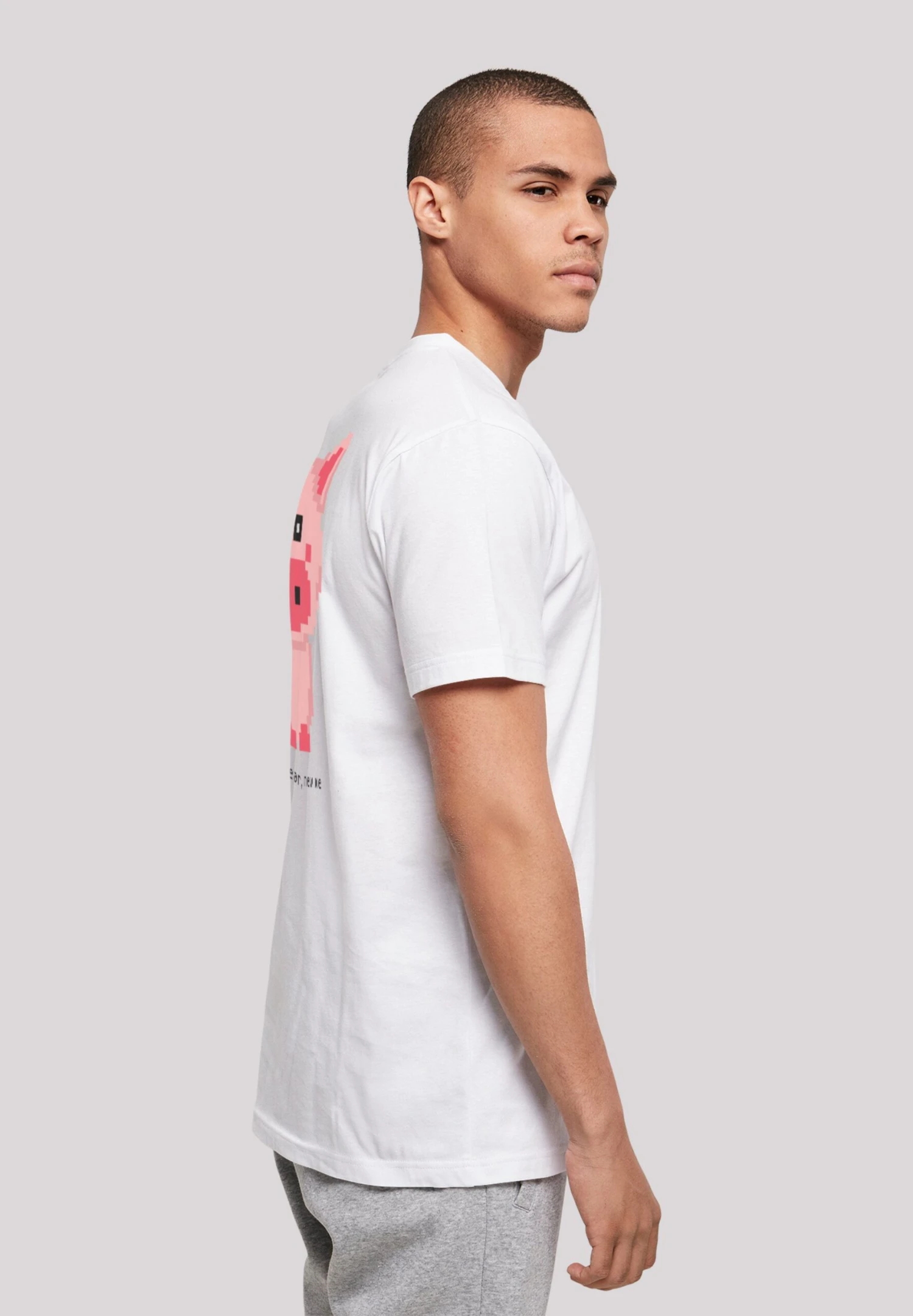 F4NT4STIC Happy People Only- T-Shirt Print - Weiß 6 F4NT4STIC Happy People Only- T-Shirt Print - Weiß - Afbeelding 4