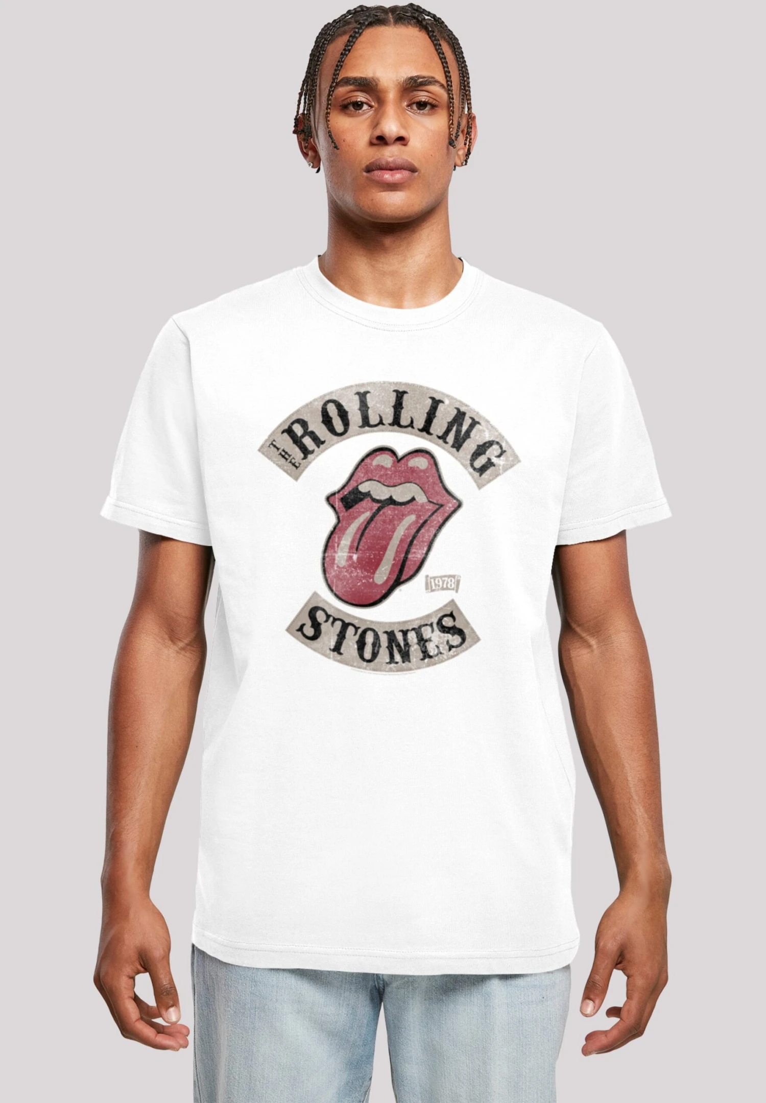 F4NT4STIC The Rolling Stones Rockband Tour - T-Shirt Print - White 3 F4NT4STIC The Rolling Stones Rockband Tour - T-Shirt Print - White