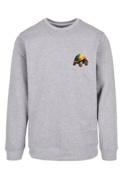 F4NT4STIC Rainbow Turtle Crewneck - Sweater - Heather Grey -F4Nt4Stic 68b828e990d5494fbe5c24e5ec1acbea