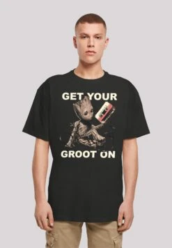 F4NT4STIC Get Your Groot - T-Shirt Print - Black