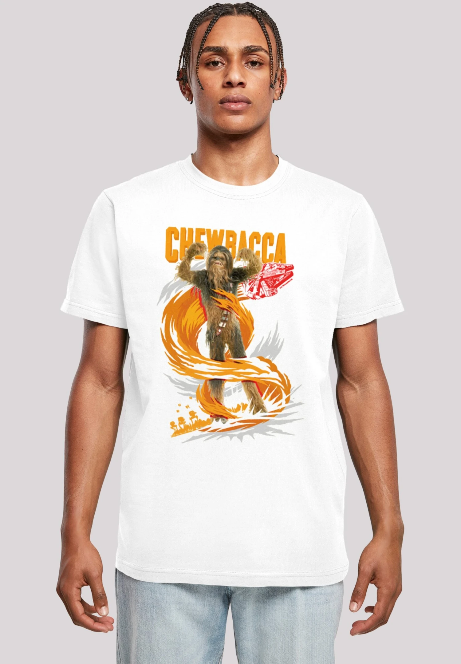 F4NT4STIC Star Wars Chewbacca Wookiee Gigantic - T-Shirt Print - White 3 F4NT4STIC Star Wars Chewbacca Wookiee Gigantic - T-Shirt Print - White