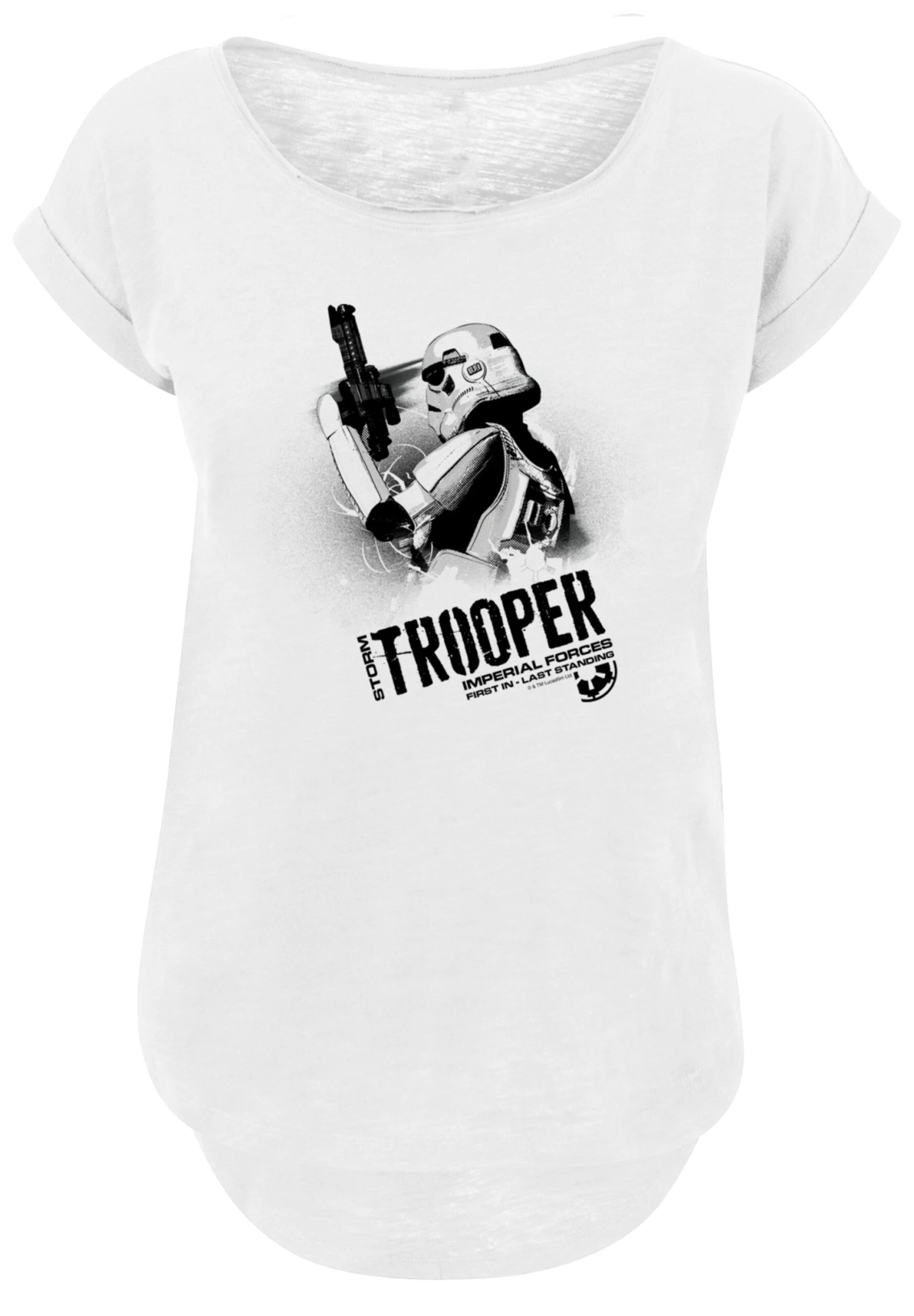 F4NT4STIC Long Cut Star Wars Stormtrooper Imperial Forces - T-Shirt Print - White 8 F4NT4STIC Long Cut Star Wars Stormtrooper Imperial Forces - T-Shirt Print - White - Afbeelding 6