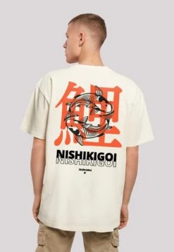 F4NT4STIC Nishikigoi Koi Japan Grafik - T-Shirt Print - Sand