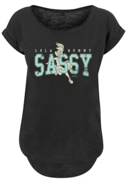 F4NT4STIC Looney Tunes Bunny Sassy - T-Shirt Print - Black -F4Nt4Stic 6b5c4c3fc73344199de102c17f8a6165