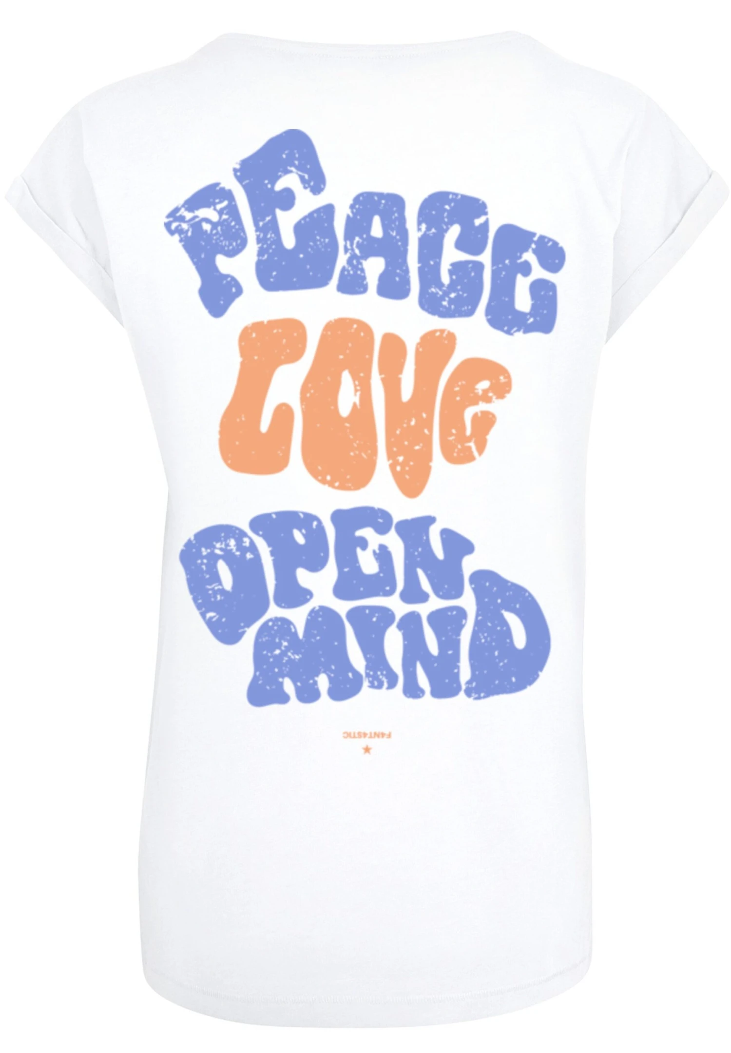 F4NT4STIC Peace Love And Open Mind - T-Shirt Print - Weiß 9 F4NT4STIC Peace Love And Open Mind - T-Shirt Print - Weiß - Afbeelding 7