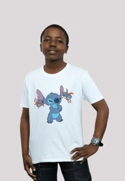 F4NT4STIC Disney Lilo & Stitch Teufel- T-Shirt Print - White