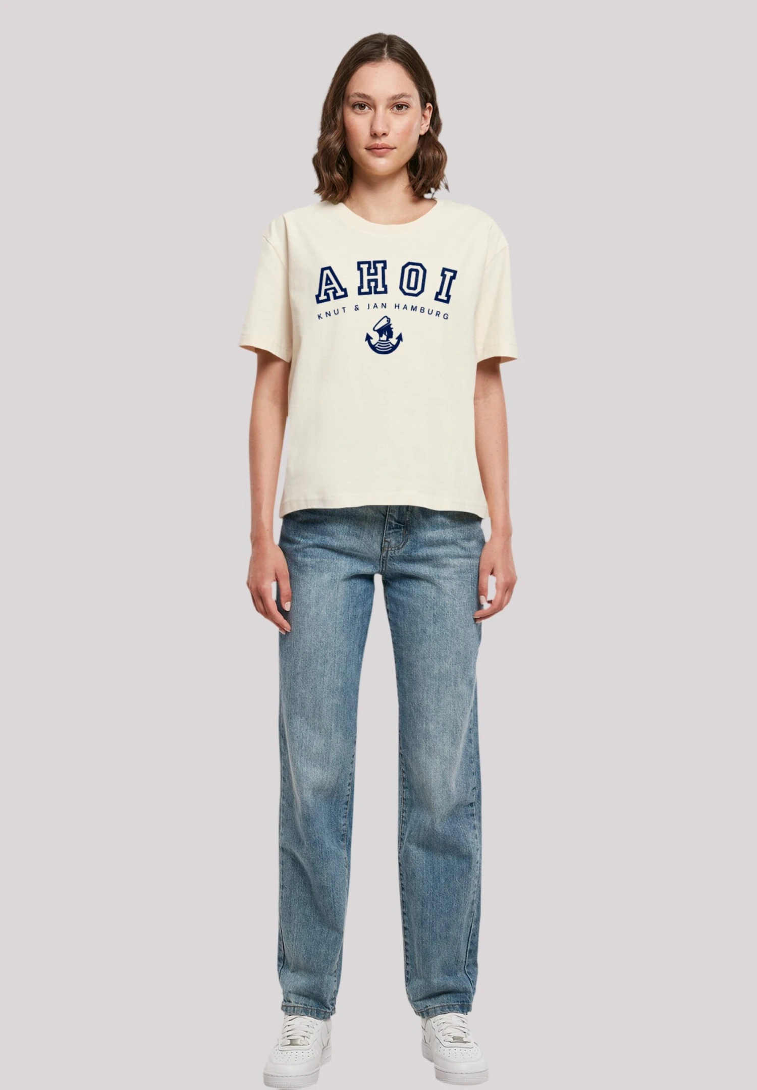 F4NT4STIC Ahoi Knut & Jan Hamburg - T-Shirt Print - Whitesand 4 F4NT4STIC Ahoi Knut & Jan Hamburg - T-Shirt Print - Whitesand - Afbeelding 2